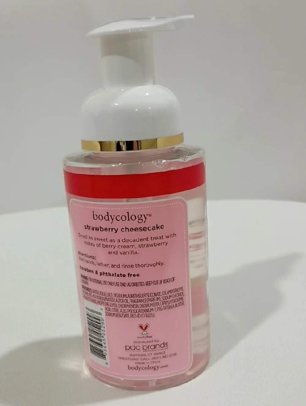 Bodycology Strawberry Cheesecake Foaming Hand Soap - Pink